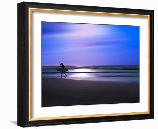 Blue Surfer II-Josh Adamski-Framed Photographic Print