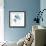Blue Sway Square-Lanie Loreth-Framed Art Print displayed on a wall