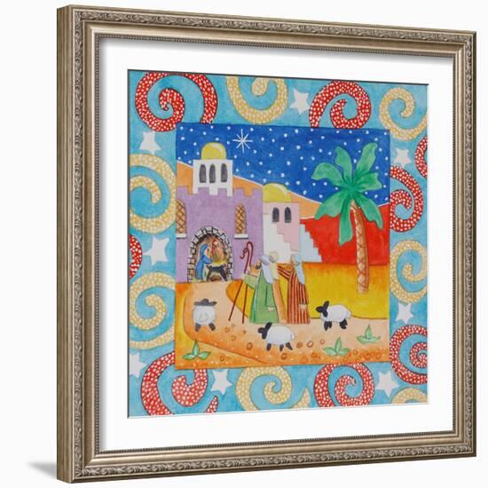 Blue Swirl Border-Tony Todd-Framed Giclee Print