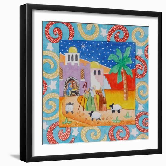 Blue Swirl Border-Tony Todd-Framed Giclee Print