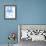 Blue Swish V-Bellissimo Art 0-Framed Art Print displayed on a wall