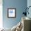 Blue Swish V-Bellissimo Art 0-Framed Art Print displayed on a wall