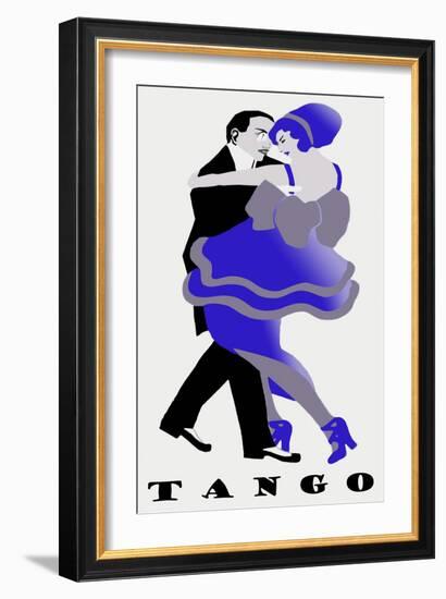 Blue Tango-null-Framed Giclee Print