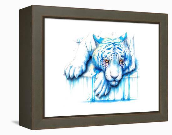 Blue Tears-JoJoesArt-Framed Premier Image Canvas