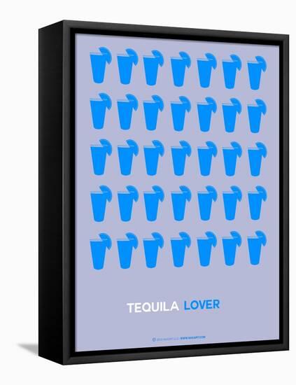 Blue Tequila Shots-NaxArt-Framed Stretched Canvas