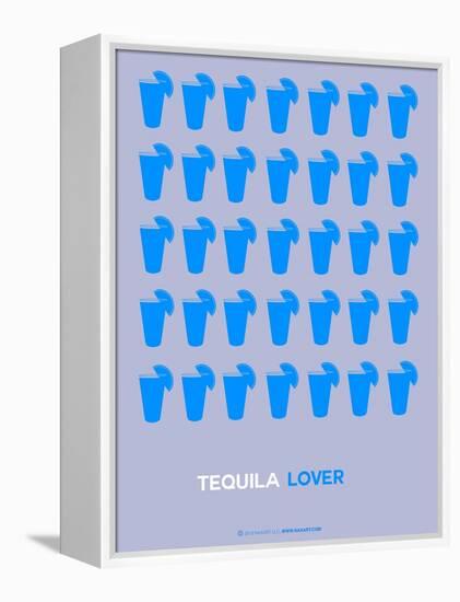 Blue Tequila Shots-NaxArt-Framed Stretched Canvas