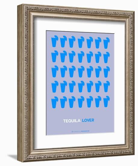 Blue Tequila Shots-NaxArt-Framed Art Print