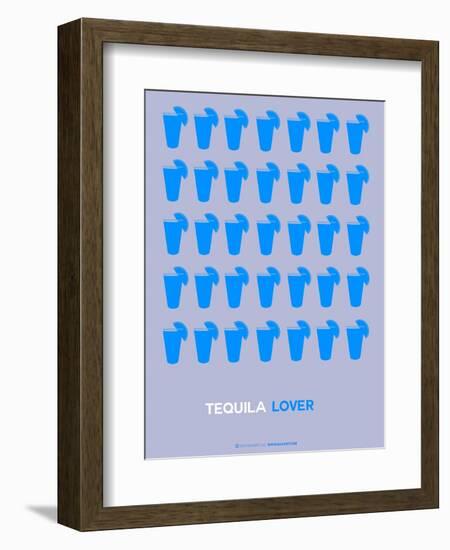 Blue Tequila Shots-NaxArt-Framed Art Print