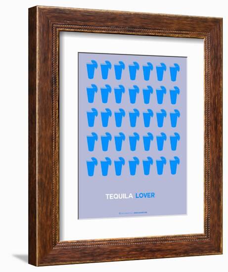 Blue Tequila Shots-NaxArt-Framed Art Print