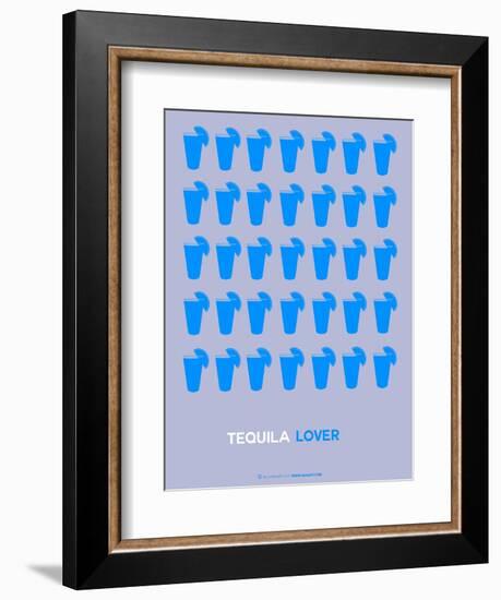 Blue Tequila Shots-NaxArt-Framed Art Print