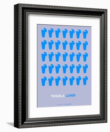 Blue Tequila Shots-NaxArt-Framed Art Print