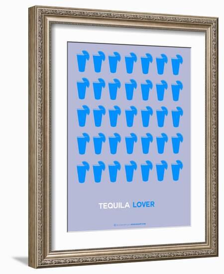 Blue Tequila Shots-NaxArt-Framed Art Print