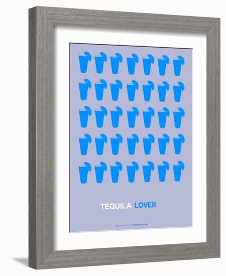 Blue Tequila Shots-NaxArt-Framed Art Print