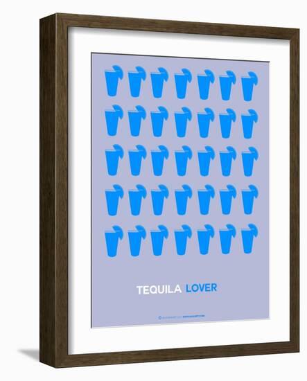 Blue Tequila Shots-NaxArt-Framed Art Print