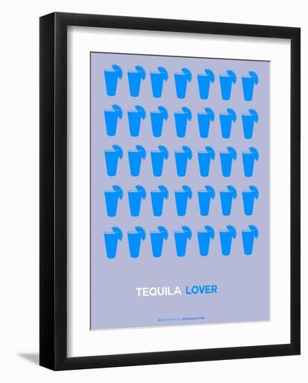 Blue Tequila Shots-NaxArt-Framed Art Print