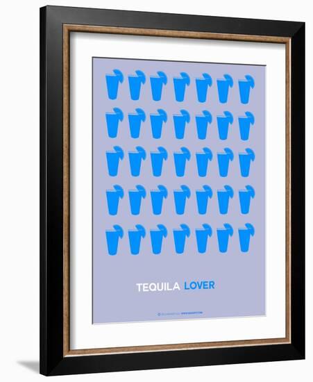 Blue Tequila Shots-NaxArt-Framed Art Print