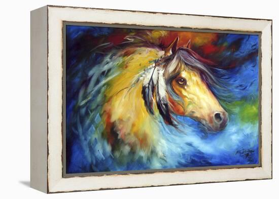 Blue Thunder War Pony-Marcia Baldwin-Framed Stretched Canvas