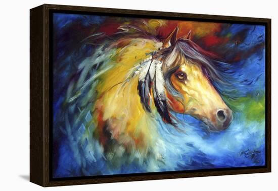 Blue Thunder War Pony-Marcia Baldwin-Framed Stretched Canvas