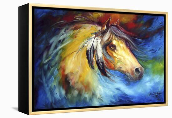 Blue Thunder War Pony-Marcia Baldwin-Framed Stretched Canvas