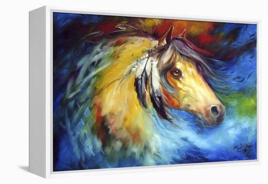 Blue Thunder War Pony-Marcia Baldwin-Framed Stretched Canvas