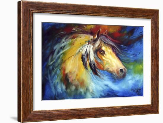 Blue Thunder War Pony-Marcia Baldwin-Framed Premium Giclee Print