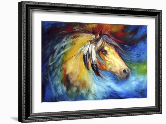 Blue Thunder War Pony-Marcia Baldwin-Framed Premium Giclee Print