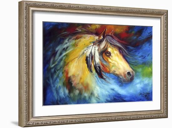 Blue Thunder War Pony-Marcia Baldwin-Framed Art Print