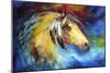 Blue Thunder War Pony-Marcia Baldwin-Mounted Art Print