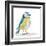 Blue Tit on the Ground-Milovelen-Framed Art Print