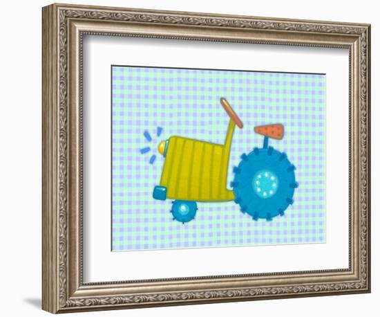 Blue Tractor-Viv Eisner-Framed Premium Giclee Print