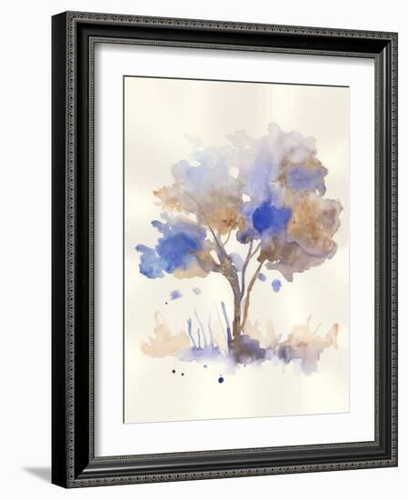 Blue Tranquil Serenity I-Jacob Q-Framed Art Print