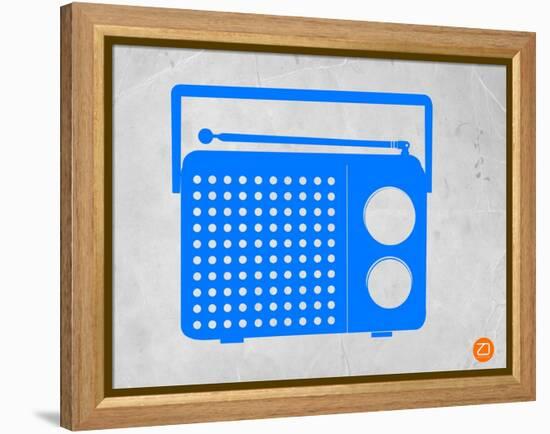 Blue Transistor Radio-NaxArt-Framed Stretched Canvas