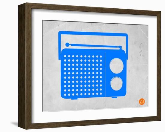 Blue Transistor Radio-NaxArt-Framed Art Print