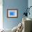 Blue Transistor Radio-NaxArt-Framed Art Print displayed on a wall