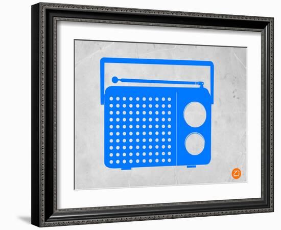Blue Transistor Radio-NaxArt-Framed Art Print