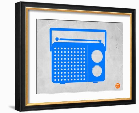 Blue Transistor Radio-NaxArt-Framed Art Print