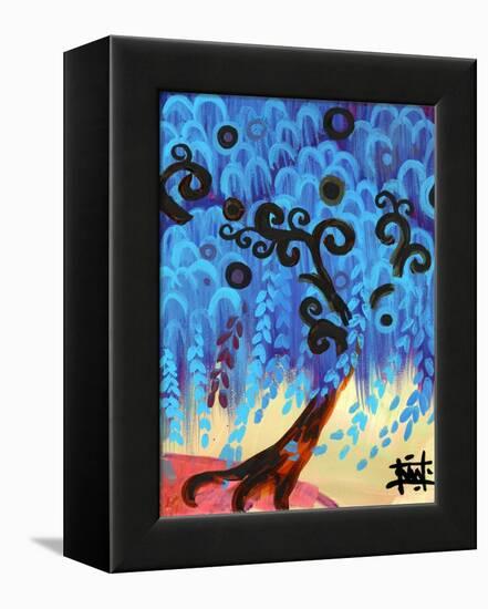 Blue Tree I-Natasha Wescoat-Framed Premier Image Canvas