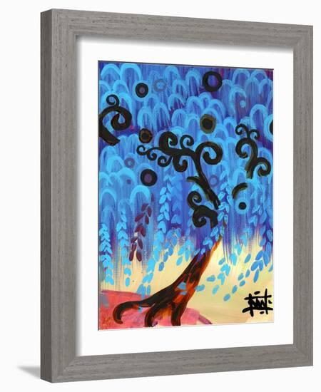 Blue Tree I-Natasha Wescoat-Framed Giclee Print