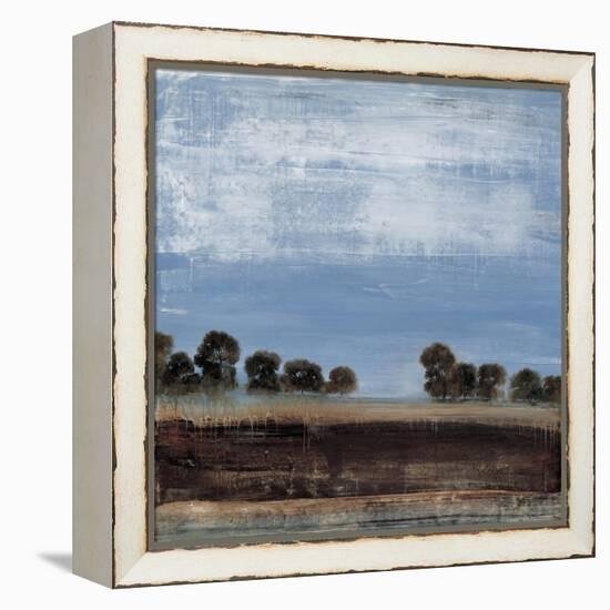 Blue Tree Line-Simon Addyman-Framed Stretched Canvas