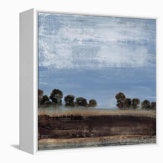 Blue Tree Line-Simon Addyman-Framed Stretched Canvas