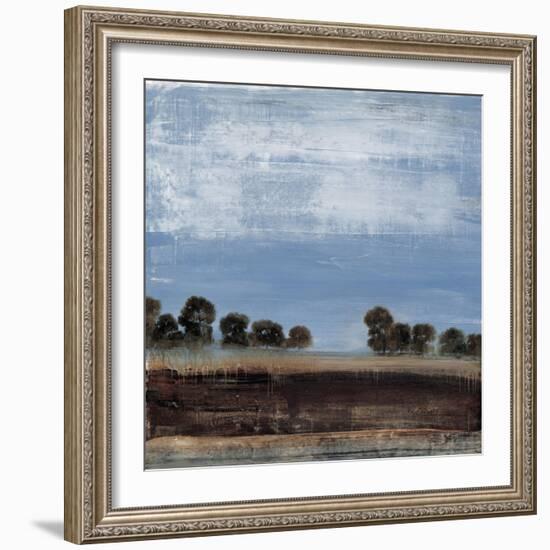 Blue Tree Line-Simon Addyman-Framed Art Print