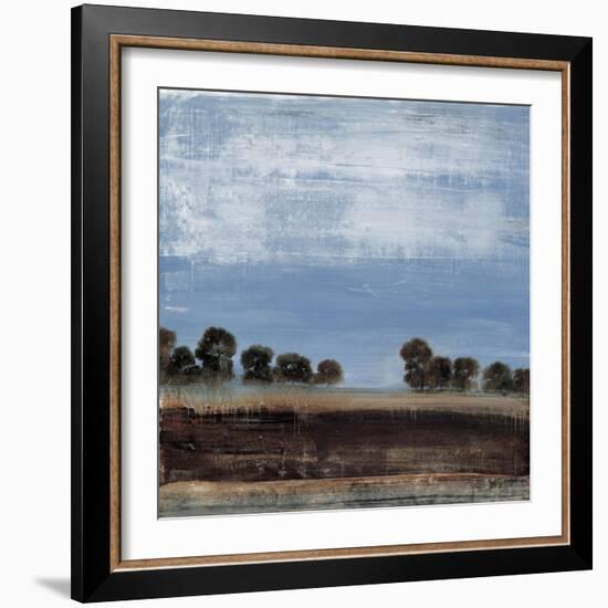 Blue Tree Line-Simon Addyman-Framed Art Print