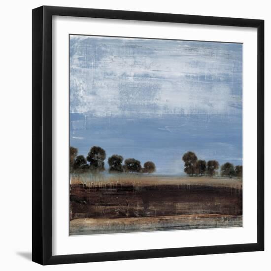 Blue Tree Line-Simon Addyman-Framed Art Print