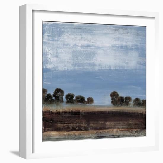 Blue Tree Line-Simon Addyman-Framed Art Print