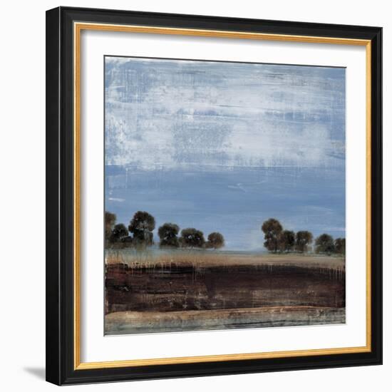 Blue Tree Line-Simon Addyman-Framed Art Print
