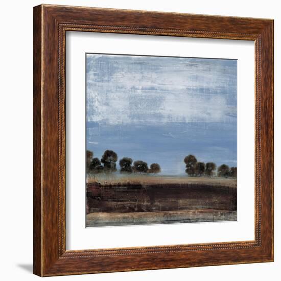 Blue Tree Line-Simon Addyman-Framed Art Print