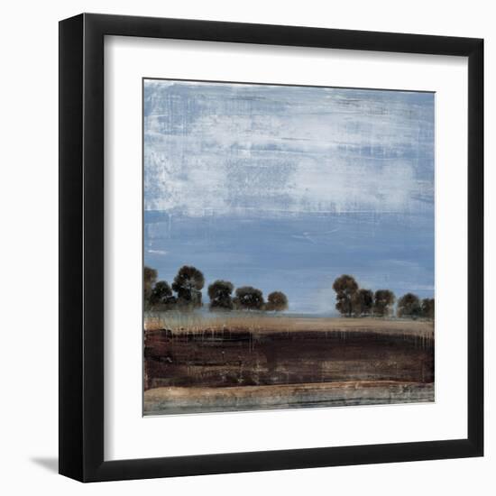 Blue Tree Line-Simon Addyman-Framed Art Print