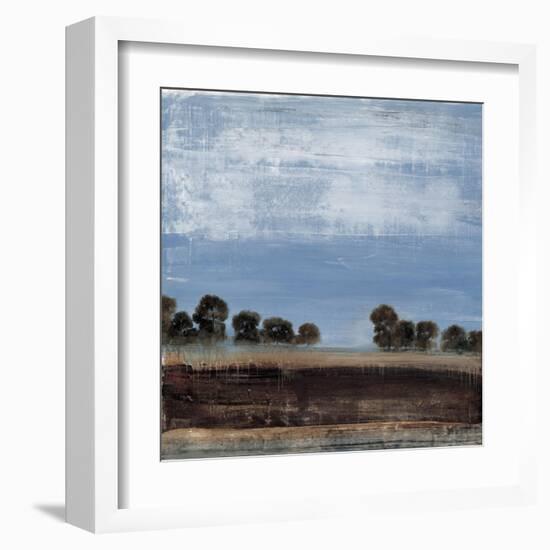 Blue Tree Line-Simon Addyman-Framed Art Print