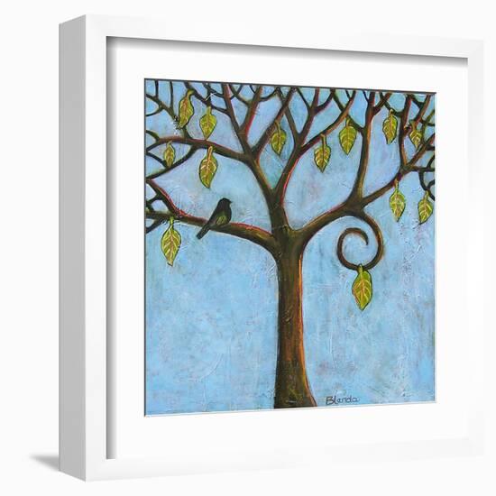 Blue Tree of Life-Blenda Tyvoll-Framed Art Print