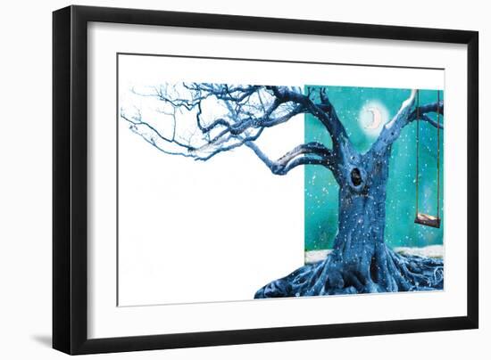 Blue Tree-Nancy Tillman-Framed Art Print